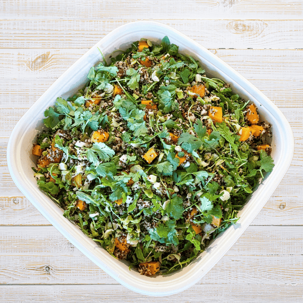 Quinoa Brussels Sprouts Salad w/ Maple Butternut Squash